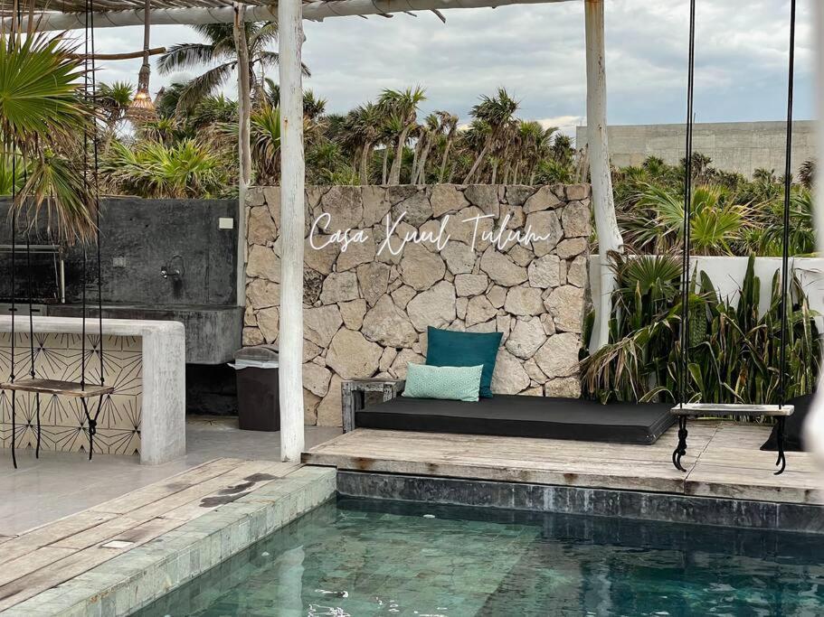 Tulum Beachfront Villa I'Ik By Casa Xuul Тулум Экстерьер фото