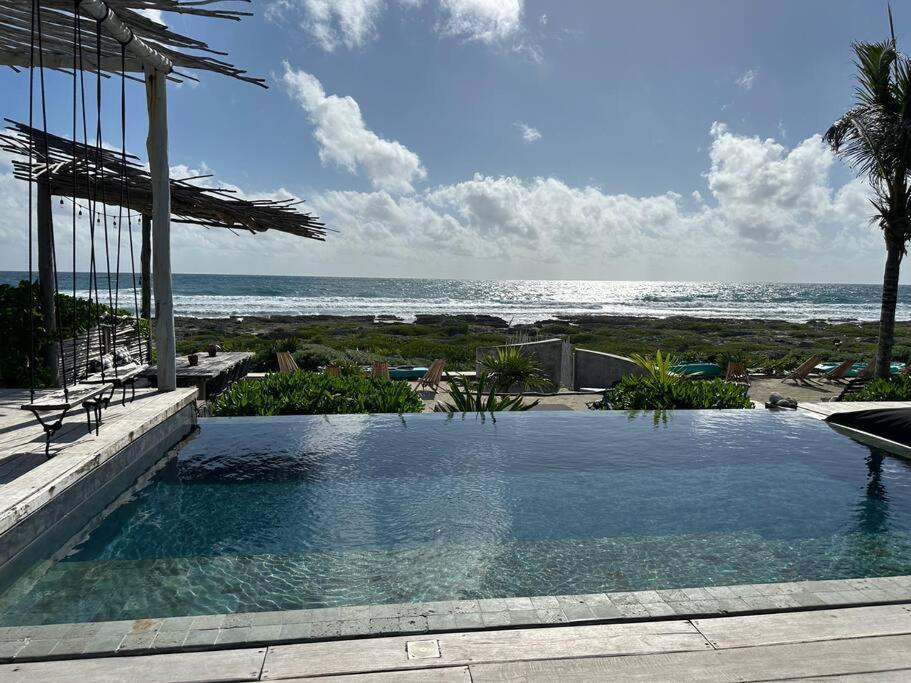 Tulum Beachfront Villa I'Ik By Casa Xuul Тулум Экстерьер фото