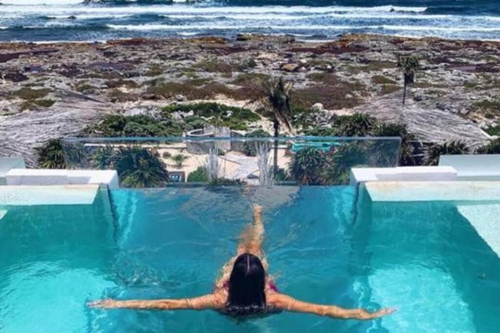 Tulum Beachfront Villa I'Ik By Casa Xuul Тулум Экстерьер фото